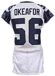 2003 Chike Okeafor Seattle Seahawks Road Jersey (MEARS LOA)