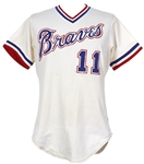 1980 Joe Nolan Atlanta Braves Game Worn Home Jersey (MEARS LOA)