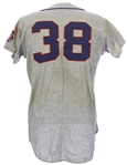 1968 Al Jackson New York Mets Game Worn Road Jersey (MEARS LOA)