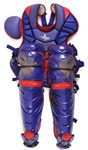2016 Victor Caratini Chicago Cubs Signed Spring Training/Minor League Game Used Chest Protector & Shin Guards (MEARS LOA/JSA)