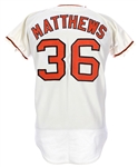 1973 Gary Matthews San Francisco Giants Game Worn Home Jersey (MEARS LOA)