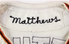 1973 Gary Matthews San Francisco Giants Game Worn Home Jersey (MEARS LOA)