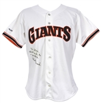 1990 Rick Leach San Francisco Giants Signed Game Worn Home Jersey (MEARS LOA/JSA)