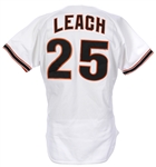 1990 Rick Leach San Francisco Giants Signed Game Worn Home Jersey (MEARS LOA/JSA)