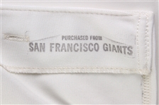 1990 Rick Leach San Francisco Giants Signed Game Worn Home Jersey (MEARS LOA/JSA)