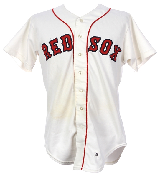 1981 Bill Campbell Boston Red Sox Game Worn Home Jersey (MEARS LOA)