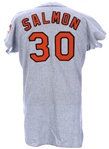 1969 Chico Salmon Baltimore Orioles Game Worn Road Jersey (MEARS LOA) World Series Season