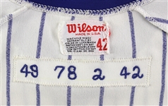 1978 Donnie Moore Chicago Cubs Game Worn Home Jersey (MEARS LOA)