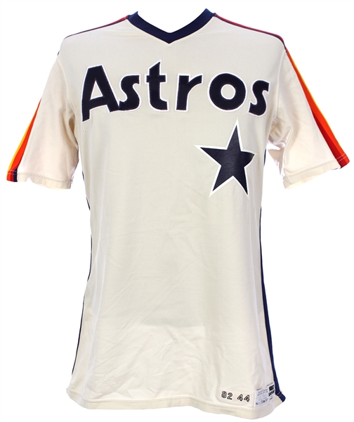 1982 Vern Ruhle Houston Astros Game Worn Home Jersey (MEARS LOA/JSA)