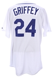 2008-09 Ken Griffey Jr. Seattle Mariners Signed Team Issued Throwback Home Jersey (MEARS LOA/JSA)