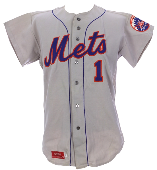 1975 Gene Clines New York Mets Game Worn Road Jersey (MEARS LOA)