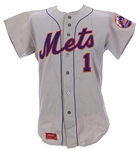 1975 Gene Clines New York Mets Game Worn Road Jersey (MEARS LOA)