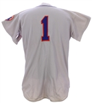 1975 Gene Clines New York Mets Game Worn Road Jersey (MEARS LOA)