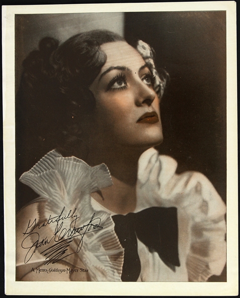 1940s Joan Crawford Metro Goldwyn Mayer Star 8x10 Colorized Promotional Photo