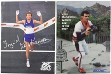 1980's Edwin Moses Bucky Dent Ingrid Kristiansen Kirk McCaskill Adidas/Asics Poster Collection - Lot of 4
