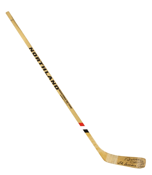 1960s-70s Bobby Hull Chicago Blackhawks Signed Northland Professional Model Hockey Stick (MEARS LOA/JSA)