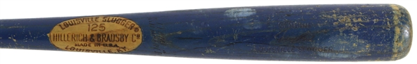 1970s Johnny Bench Cincinnati Reds H&B Louisville Slugger Blue Store Model Bat 