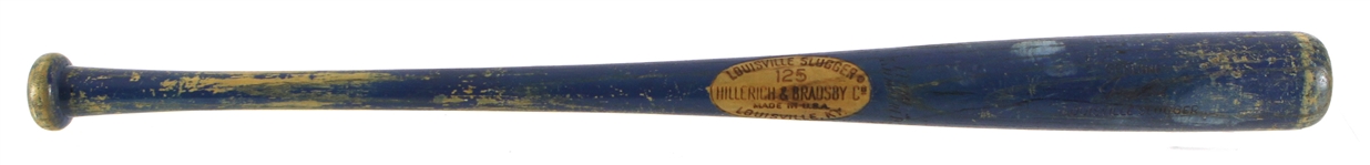 1970's Johnny Bench Cincinnati Reds H&B Louisville Slugger Blue Store Model Bat 