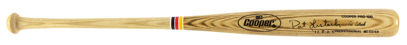 1992 Pat Listach Milwaukee Brewers Signed Cooper Professional Model Bat (MEARS LOA/JSA)