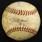 1963 (June 12) Stan Musial St. Louis Caridnals Signed ONL Giles Sportsmans Park Batting Practice Baseball (MEARS LOA/JSA)