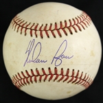 1979 Nolan Ryan California Angels ONL Rawlings Autographed Game Used Baseball (MEARS LOA/JSA)