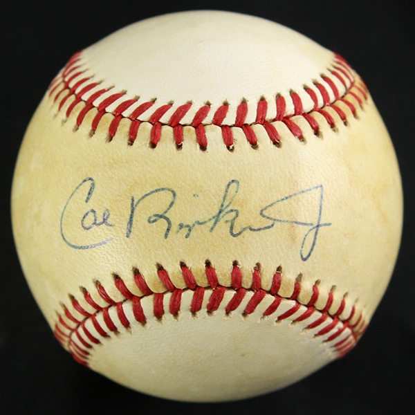 1993-1993 Cal Ripken Jr. Baltimore Orioles OAL Signed Game Used Baseball (MEARS LOA/ JSA)