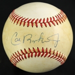 1993-1993 Cal Ripken Jr. Baltimore Orioles OAL Signed Game Used Baseball (MEARS LOA/ JSA)