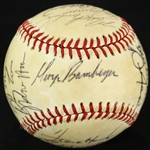 1985-1986 Milwaukee Brewers OAL Team Signed Baseball (26) (JSA)