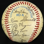1985-1986 Milwaukee Brewers OAL Team Signed Baseball (26) (JSA)