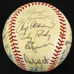 1985-1986 Milwaukee Brewers OAL Team Signed Baseball (26) (JSA)