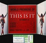 Michael Jackson 7"x 7" This Is It Screening Invite & Ticket Stub