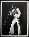 1977 Elvis Presley King of Rock N Roll 8" x 10" CBS "Elvis In Concert" Promo Photo