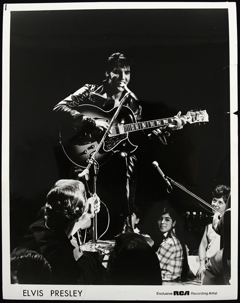 1969 Elvis Presley King of Rock N Roll 8" x 10" RCA Recording Artist Photo