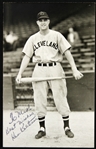 1940-41 Ken Keltner Cleveland Indians Signed 3.5" x 5.5" Postcard (JSA)