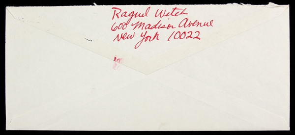 Raquel Welch 4"x 9" Addressed Envelope