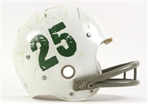 1960's White/Green #25 Game Used Riddell Football Helmet w/ 12 Strap Suspension System (MEARS LOA)