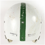 1960's White/Green #25 Game Used Riddell Football Helmet w/ 12 Strap Suspension System (MEARS LOA)