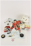 1990s-2000s Hockey Lot W/ Autographed Stan Makita Poster, Esposito Brothers Puck, etc (JSA)