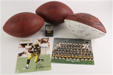 1989-1990s Green Bay Packers Autographed Football Lot (JSA)