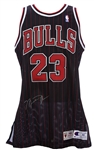 1995-1996 Michael Jordan Chicago Bulls Alternate Jersey (MEARS A5)