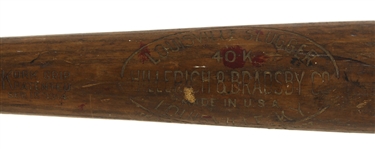 1925-31 Kiki Cuyler Pirates/Cubs H&B Louisville Slugger Store Model Bat w/ Kork Grip
