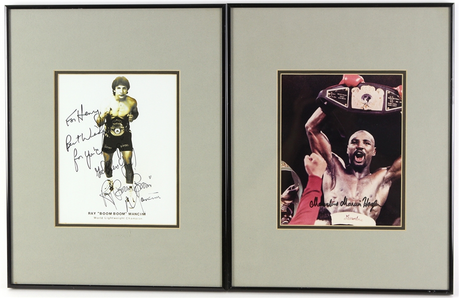 1980s Framed Boxing Photos (Lot of 10) (JSA)