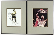 1980s Framed Boxing Photos (Lot of 10) (JSA)