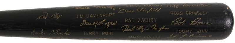1978 National League All Stars H&B Louisville Slugger Commemorative Black Bat