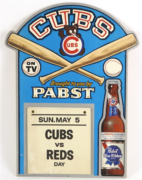 1974 Pabst 11" x 17" Chicago Cubs Cubs Advertising Calendar 