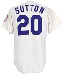 1976 Don Sutton Los Angeles Dodgers Game Worn Home Jersey (MEARS A9)