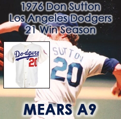 1976 Don Sutton Los Angeles Dodgers Game Worn Home Jersey (MEARS A9)