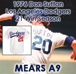1976 Don Sutton Los Angeles Dodgers Game Worn Home Jersey (MEARS A9)