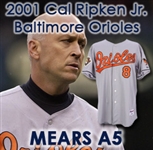 2001 Cal Ripken Jr. Baltimore Orioles Road Jersey (MEARS A5)