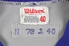 1973 Don Kessigner Chicago Cubs Game Worn Road Jersey (MEARS A10) “1st of a three-year style” (JSA)